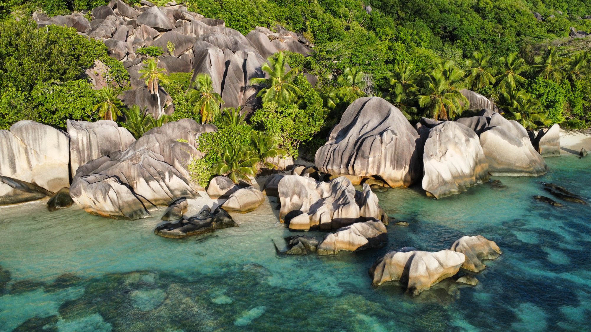 Seychellen Drohnenaufnahme